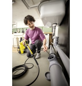 Wąż do kanalizacji 15m do myjek z wymienymi dyszami K2 - K7, Zestaw do czyszczenia rur, dł. 15 m, Karcher