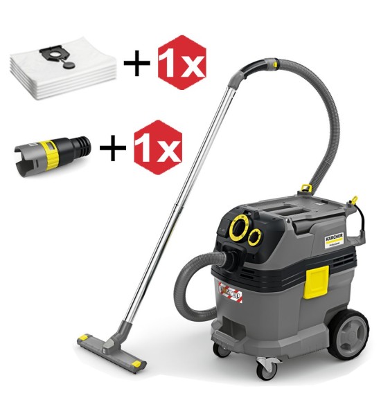 NT 30/1 Tact Te L Odkurzacz profesjonalny Karcher + KPL WORKÓW + ADAPTER (1380 W, 30 L, DN 35)