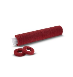 Pad walcowy czerwony na tulei, 400 mm