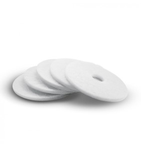 Bardzo miękkie pady tarczowe o średnicy 432 mm, białe, 5 sztuk