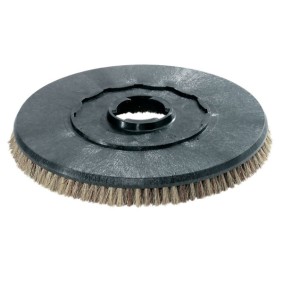 Szczotka tarczowa z naturalnym włosiem, miękka, średnica 200 mm