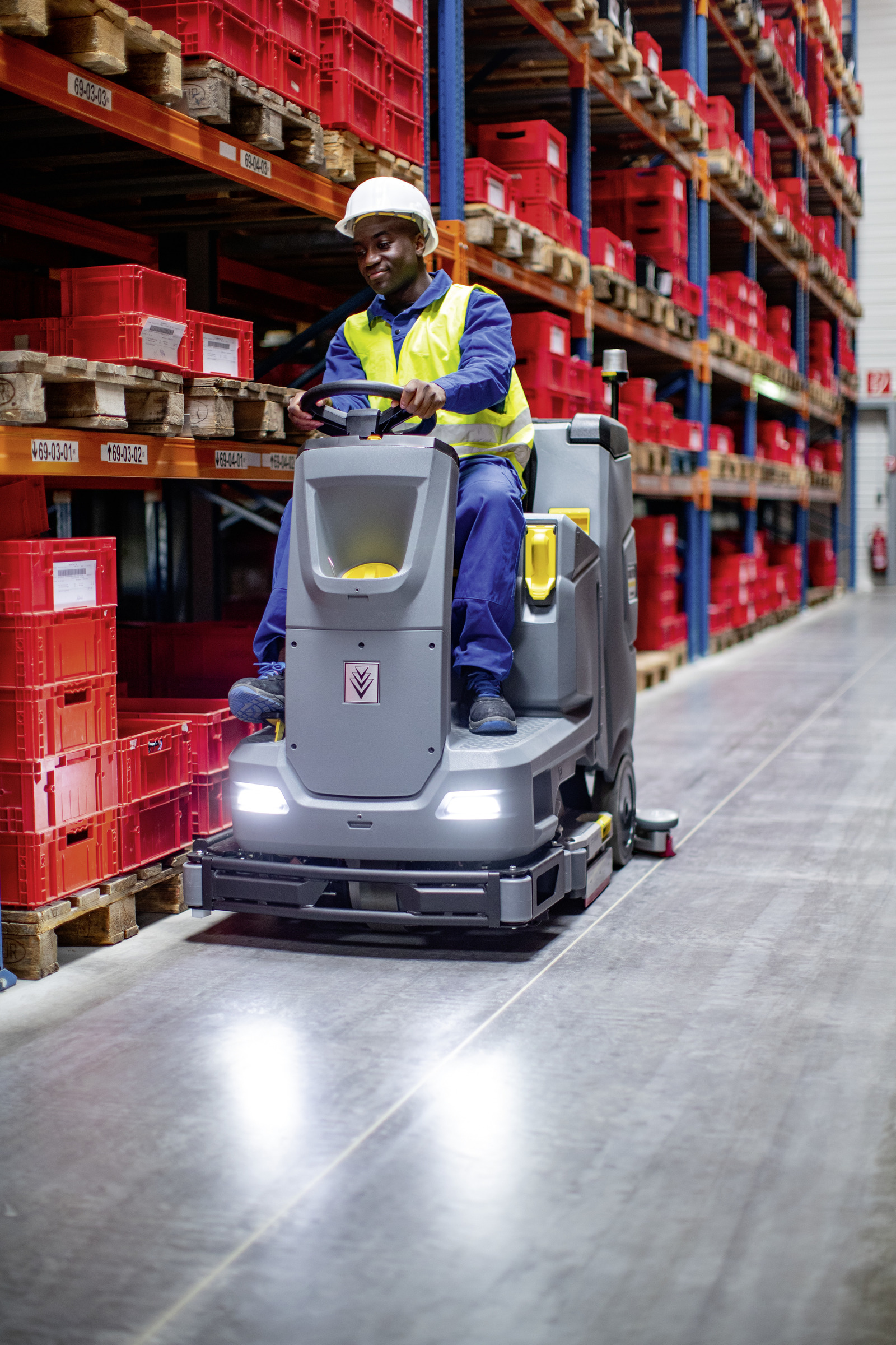 Profesjonalna szorowarka z fotelem dla operatora