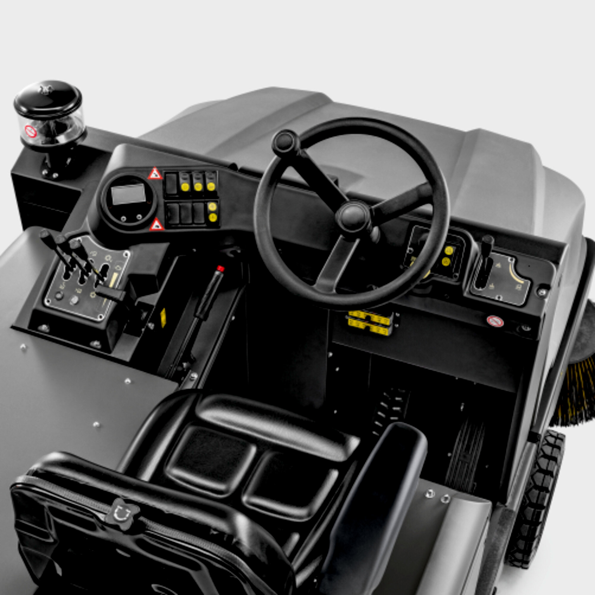 Profesjonalna, zamiatarka przemysłowa KM 130/300 R Bp firmy Karcher: Łatwa w użyciu Profesjonalna, zamiatarka przemysłowa KM 130/300 R Bp firmy Karcher: Łatwa w użyciu